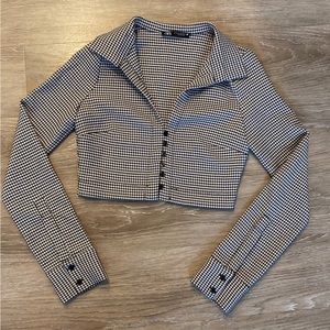 SOLD: Zara Cropped Blazer Top